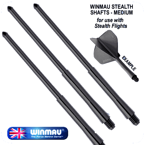 Winmau Stealth Black Winmau Stealth Black