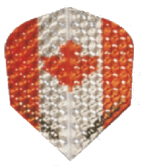 Dimp. Can Flag Red & Clear Dimp. Can Flag Red & Clear