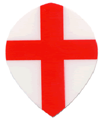 Poly St.Geo.Cross Red/Wht Pear Poly St.Geo.Cross Red/Wht Pear