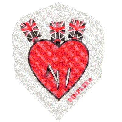Dimp. Standard 3 Darts in Hearts Dimp. Standard 3 Darts in Hearts